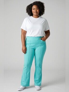 Dear Scarlett Aqua Flare Pants